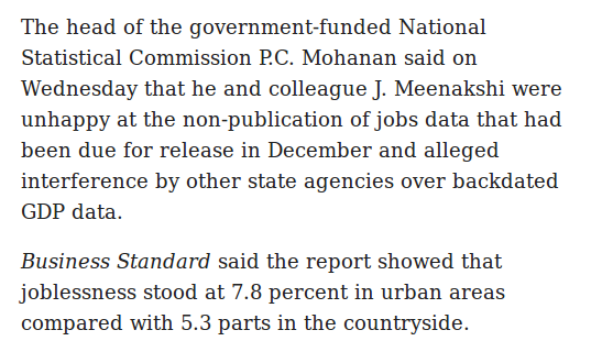Live Mint report says Modi govt suppressed unemployment data